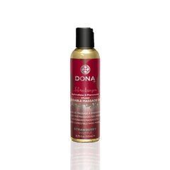 Массажное масло DONA Kissable Massage Oil Strawberry Souffle (110 мл) SO1537 фото