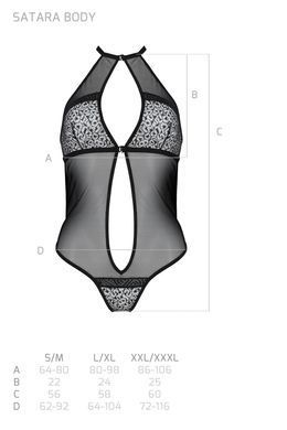 SATARA BODY black XXL/XXXL Passion SO8471 фото