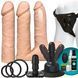Набір для страпона Doc Johnson Vac-U-Lock VIBRATING Dual Density ULTRASKYN Set: діаметр 3&times;3,8 см SO6916 фото 1