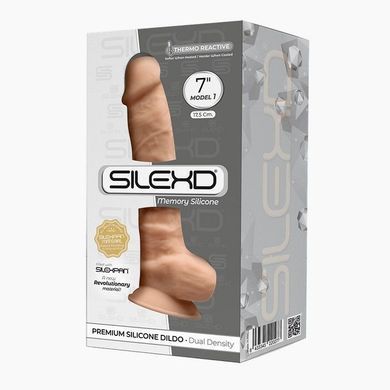 Фаллоимитатор Silexd Johnny Flesh (Premium Silicone Dildo MODEL 1 size 7") SO2389 фото
