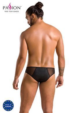 Чоловічі сліпи на блискавці Passion Slip Timmy L/XL, чорні, екошкіра, сітка SO7597 фото