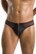 Чоловічі сліпи на блискавці Passion Slip Timmy L/XL, чорні, екошкіра, сітка SO7597 фото 1