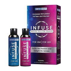 Збуджувальні гелі для пар Swiss Navy Infuse Arousal Gels for Couples 2&times;59 мл SO5722 фото