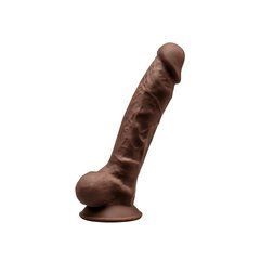 Фаллоимитатор SilexD Johnny Brown (MODEL 1 size 7in), двухслойный, силикон+Silexpan, диаметр 3,8см SO5021 фото