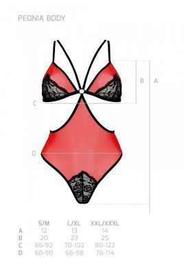 PEONIA BODY red S/M Passion SO8461 фото
