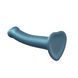 Насадка для страпона Strap-On-Me Mono Density Dildo Blue M, диам. 3,3см, однослойный силикон, гибкий SO3569 фото 2