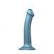 Насадка для страпона Strap-On-Me Mono Density Dildo Blue M, диам. 3,3см, однослойный силикон, гибкий SO3569 фото 1