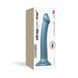 Насадка для страпона Strap-On-Me Mono Density Dildo Blue M, диам. 3,3см, однослойный силикон, гибкий SO3569 фото 3