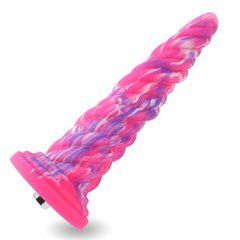 Фантазійний фалоімітатор 10.12&Prime; для секс-машин Hismith Silicone Dildo rose Monster Series, KlicLok SO6215 фото