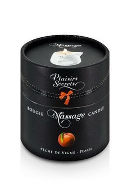 Массажная свеча Plaisirs Secrets Peach (80 мл) SO1849 фото