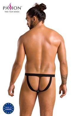 Чоловічі сліпи на шнурівці Passion Slip Ben XXL/XXXL, чорні, екошкіра, люверси SO7605 фото
