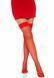Leg Avenue Nylon Fishnet Thigh Highs OS Red SO7966 фото 4