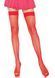 Leg Avenue Nylon Fishnet Thigh Highs OS Red SO7966 фото 1