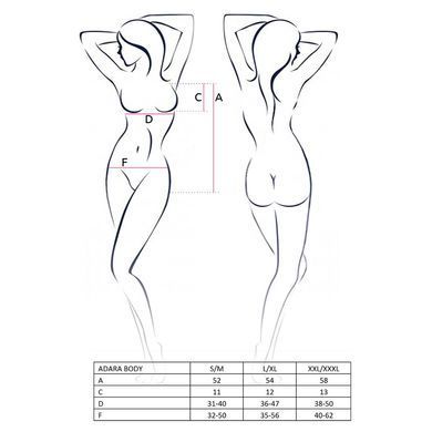 ADARA BODY black XXL/XXXL - Passion EL10103 фото