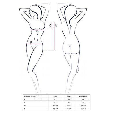 ADARA BODY red L/XL - Passion EL10104 фото