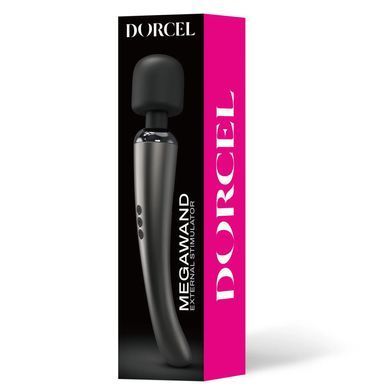 Мощный вибромассажер Dorcel MEGAWAND Chrome Silver водонепроницаемый, перезаряжаемый, 160 режимов SO5529 фото