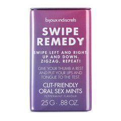 М'ятні цукерки Bijoux Indiscrets Swipe Remedy &ndash; clitherapy oral sex mints без цукру, термін 31.08.23 SO5911 фото