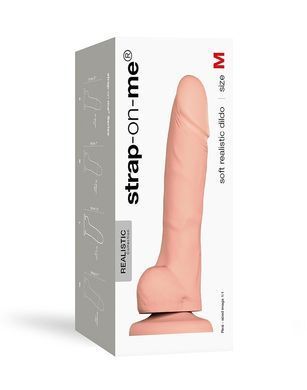 Реалистичный фаллоимитатор Strap-On-Me SOFT REALISTIC DILDO Vanilla - Size M SO4521 фото