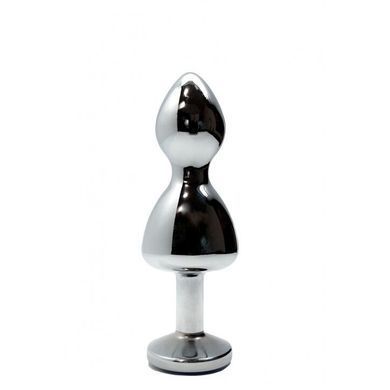 Металева анальна пробка Wooomy Lollypop Double Ball Metal Plug Red S, діаметр 2,8 см, довжина 8,5 см SO7416 фото