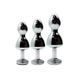 Металева анальна пробка Wooomy Lollypop Double Ball Metal Plug Red S, діаметр 2,8 см, довжина 8,5 см SO7416 фото 4
