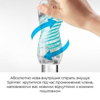 Мастурбатор Tenga Spinner 04 Pixel Cool Edition з пружною стимулювальною спіраллю всередині SO5127 фото