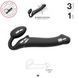 Безремінний страпон з вібрацією Strap-On-Me Vibrating Black M, діаметр 3,3 см, пульт ДК, регульовани SO3354 фото 3