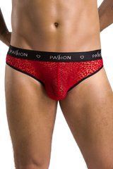 Чоловічі напівпрозорі труси Passion Slip Mike XXL/XXXL, червоні, під леопард SO7566 фото