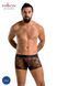 Чоловічі прозорі боксери Passion Short James L/XL, чорні, сітка SO7567 фото 5