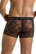 Чоловічі прозорі боксери Passion Short James L/XL, чорні, сітка SO7567 фото 2