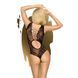 Боді Penthouse Runway Queen S/L Black, виріз на спині, плетіння в зоні декольте та на спинці SO6469 фото 2
