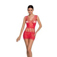 Бодістокінг &mdash; мінісукня з метеликами Passion BS090 red SO6389 фото