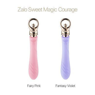 Вібратор для точки G із підігрівом Zalo Sweet Magic - Courage Fantasy Violet SO6675 фото