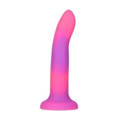Фалоімітатор, що світиться в темряві, ADDICTION Rave 8&Prime;, Glow in the Dark Dildo Pink Purple, 20,3 см SO6850 фото
