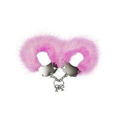 Наручники металлические с розовой отделкой Adrien Lastic Handcuffs Pink AD30301 фото
