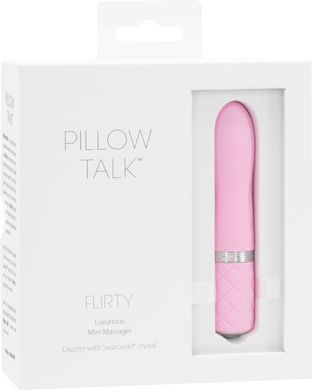 Роскошный вибратор PILLOW TALK - Flirty Pink с кристаллом Сваровски SO2725 фото