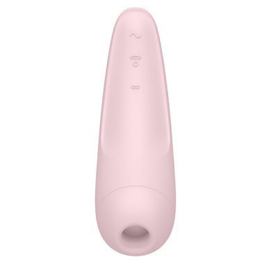 Вакуумный клиторальный стимулятор Satisfyer Curvy 2+ Pink с управлением через интернет SO3782 фото