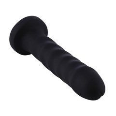 Силіконовий фалоімітатор для секс-машин Hismith 7.1&Prime; Anal Dildo Black, система KlicLok SO6201 фото