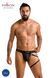 Чоловічі трусики танга з підв&rsquo;язкою Passion Thong Bill L/XL, чорні SO7636 фото 5