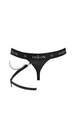 Чоловічі трусики танга з підв&rsquo;язкою Passion Thong Bill S/M, чорні SO7637 фото