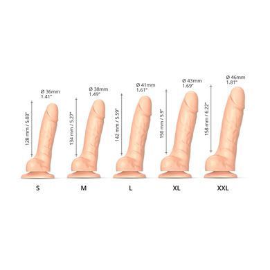 Реалистичный фаллоимитатор Strap-On-Me Sliding Skin Realistic Dildo Vanille - M, эффект подвижной ко SO6253 фото