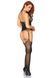Leg Avenue Jacquard net bodystocking OS Black SO7903 фото 3