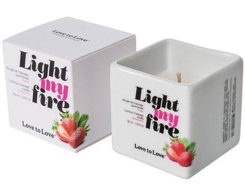 Массажная свеча Love To Love LIGHT MY FIRE Strawberry (80 мл) SO1398 фото